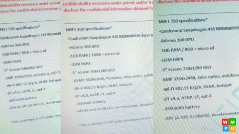 Otkrivene specifikacije nadolazećih Lumia 550, 750 i 850