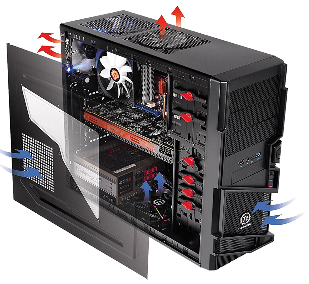 Правильно пк. Компьютерный корпус Thermaltake Commander MS-I vn400a1w2n Black. Корпус Thermaltake Commander MS-I черный. Корпус Thermaltake vn400a1w2n. Thermaltake ATX.