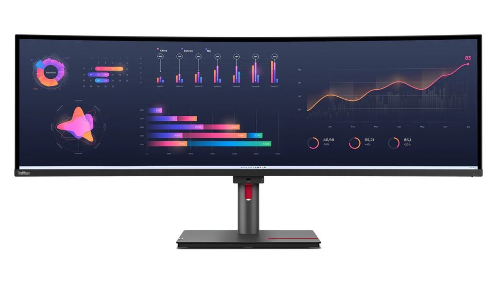 Lenovo ThinkVision P49W-30 je ogromni 49'' poslovni monitor s IPS ekranom, dobrom opremom i visokom cijenom