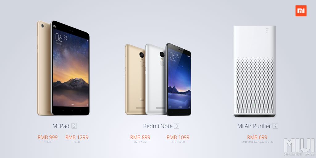 Xiaomi predstavio Redmi Note 3 i Mi Pad 2