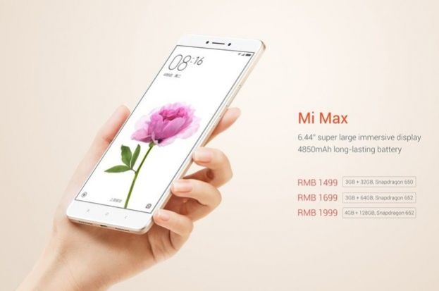 Xiaomi predstavio Mi Max sa zaslonom od čak 6,44 inča