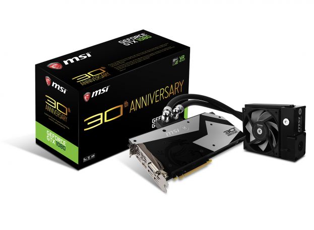 MSI slavi 30 godina rada s limitiranom GTX 1080 grafičkom karticom s vodenim hlađenjem