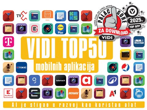 VIDI odabrao TOP 50 hrvatskih mobilnih aplikacija za 2025.