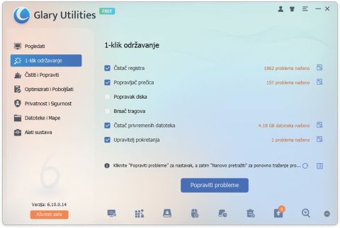 Recenzija softvera: Glary Utilities 6