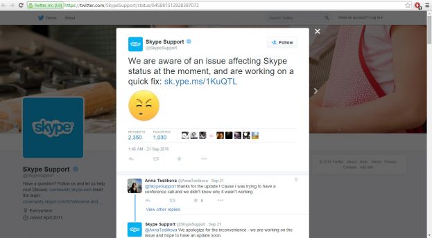 Izvor: twitter kanal Skypea