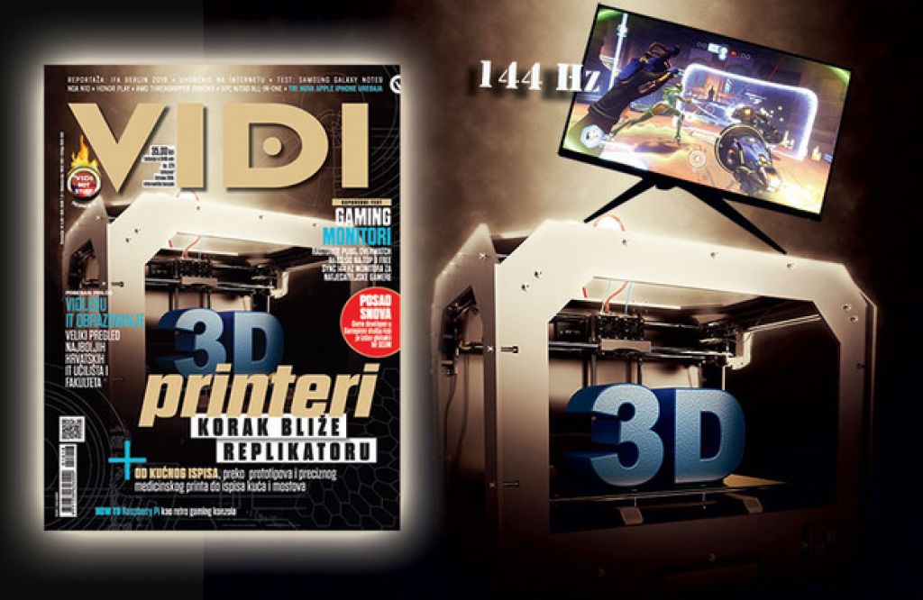 NOVI VIDI: Gaming na 144 Hz i 3D printanje za mase